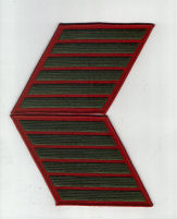 6th Enlisted Service Stripes Alphas